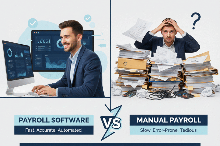 payroll software vs manual payroll
